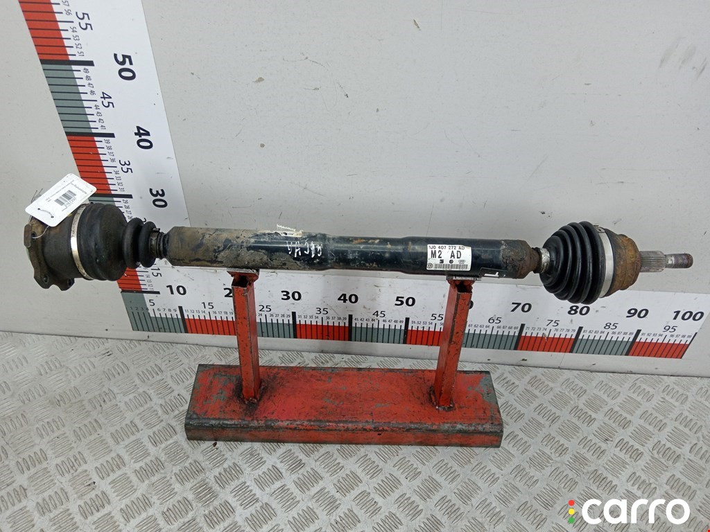 Полуось передняя правая (приводной вал, ШРУС) Volkswagen Golf 1991-2000, АКПП, 1J0407452JX, фото 1