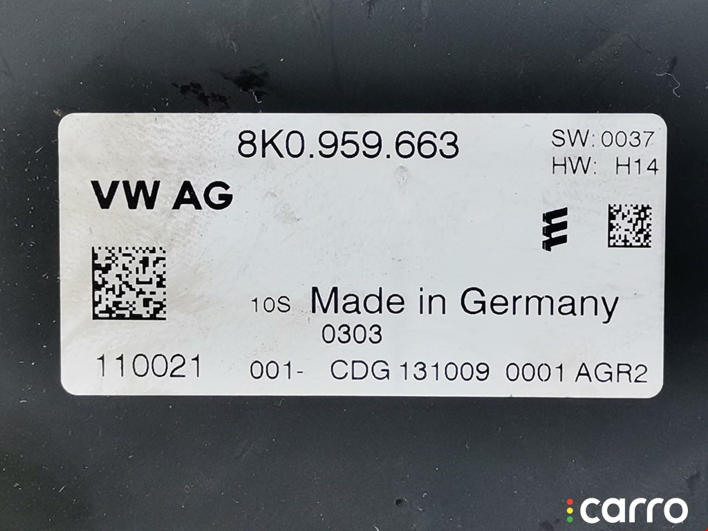 8K0959663, 111002105 Блок комфорта Audi A4 2009г. - фото №5