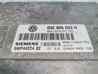 Блок управления двигателем, ориг. номер 03E906033R, 5WP44224, Volkswagen Polo 2001-2005