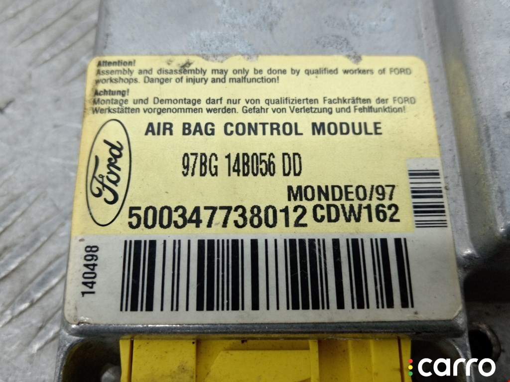 97BG14B056DD Блок AirBag Ford Mondeo 1999г. - фото №4
