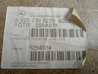 Обшивка двери задней правой (дверная карта), ориг. номер A2207303270, Mercedes S W220 1998-2002