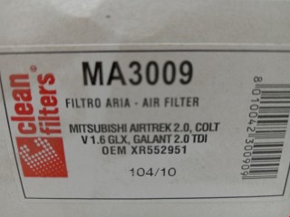Фильтр воздушный Mitsubishi Galant 1998-2006, дизель, MA3009