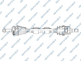 Полуось передняя правая (приводной вал, ШРУС), ориг. номер 49501A4100, KIA CARENS 2013-2016