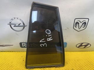 форточка двери задней левой, ориг. номер 43R-000381, E000008, DOT-748M32AS-2, RZBC3, Kia Rio 1 поколение [рестайлинг] 2002-2005