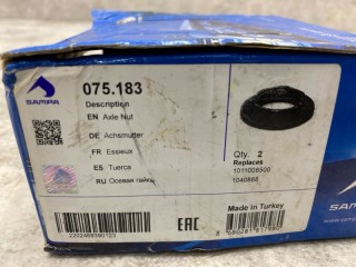 Гайка ступицы, ориг. номер 075183, 78976, SK287000301, 1011008500, 901973, 600169, 15976, 8513256SX, 01011008500, 920063, OR858001, UTP6941L, 177811, S200484, 729768, 1011008510, 06627810A, T01208002, 8171, WT8001085, 31010031, SB180146, 1040888, 90403, 41414001, 72101065, 75183, 0880233, 858001, 1030070, 410019, 600008, 06627800A, SAF1011008500, 550002145, 01011008510, 177811F, 390585, 07518350, AS310052, 5010110085, 0701030212, R7210048, 0196212, 1939031, 7078322, STR70602, SAF