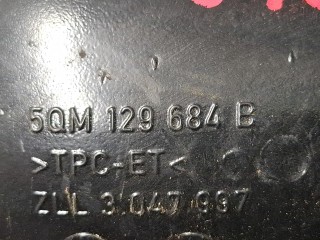 патрубок воздушного фильтра, ориг. номер 5QM129684B, Volkswagen Taos 1 поколение [рестайлинг] 2024-2026