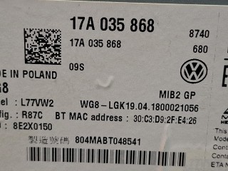 магнитола, ориг. номер 17A035868, Volkswagen Jetta 7 поколение 2018-2022