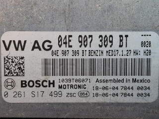 блок управления двигателем, ориг. номер 04E907309BT, Volkswagen Jetta 7 поколение 2018-2022