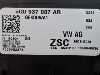 блок управления BCM (бортовой сети), ориг. номер 5Q0937087AR, Volkswagen Jetta 7 поколение 2018-2022