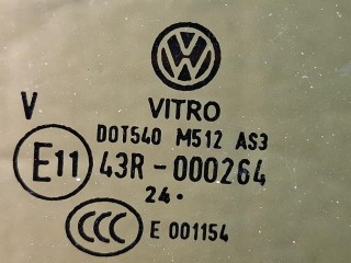 стекло двери задней правой, ориг. номер 43R000264, 2GJ845026, Volkswagen Taos 1 поколение [рестайлинг] 2024-2026