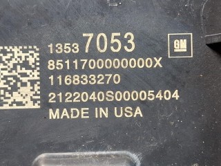 блок управления топливным насосом, ориг. номер 13537053, Chevrolet Equinox 3 поколение [рестайлинг] 2021-2024