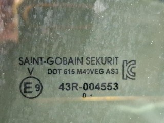 стекло двери задней левой, ориг. номер 43R-004553, Infiniti QX50 2 поколение 2017-2026