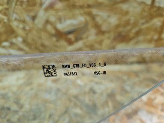 стекло двери передней левой, ориг. номер 9451861, BMW 7 G70 2022-2026