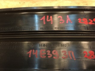 Накладка направляющей стойки стекла внутренняя, ориг. номер 51348159882, 51348159881, BMW 5-series 2000-2004