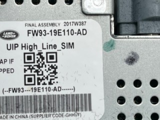 USB Разъем, ориг. номер C2D51466, FW9319E110AD, LR087366, Land Rover Range Rover Velar 2017-2023