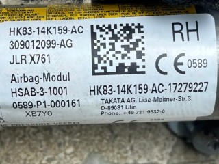 Подушка безопасности боковая(шторка) правая, ориг. номер HK8314K159AC, Land Rover Range Rover Velar 2017-2023