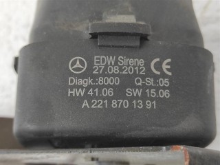 Сирена сигнализации, ориг. номер A2218701391, NOMER, KATALOGU, Mercedes-Benz S W221 2009-2013
