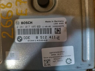 Блок управления двигателем, ориг. номер 8512411, NOMER, 0281017485, 13618512411, KATALOGU, SOVMESTIMYE, 851241101, BMW X6 E71 2007-2012