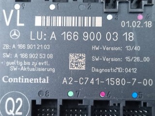 Блок управления двери, ориг. номер A1669004102, A1669000318, NOMER, KATALOGU, SOVMESTIMYE, A1669003902, A1669005311, Mercedes-Benz GLS X166 2015-2019