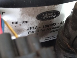 Автономный отопитель, ориг. номер NOMER, JPLA18K463AA, KATALOGU, Range Rover 4 L405