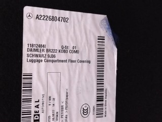 Пол багажника, ориг. номер NOMER, A2226804702, A2226804502, KATALOGU, SOVMESTIMYE, A2226800330, A2226800430, Mercedes-Benz S W222 2013-2017