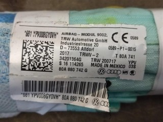 Подушка безопасности боковая шторка, ориг. номер NOMER, 80A880742G, KATALOGU, Audi SQ5 FY 2017-2020