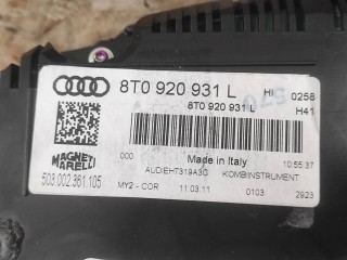 Панель приборов, ориг. номер NOMER, 8T0920931L, KATALOGU, SOVMESTIMYE, 8T0920931LX, Audi A5 8T 2007-2011