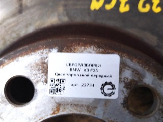 Диск тормозной передний правый., ориг. номер 34106879122, NOMER, 6879122, KATALOGU, SOVMESTIMYE, BMW X3 F25 2014-2017