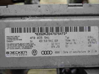 Блок комфорта, ориг. номер 4F0035541, Audi A6 C6 рестайлинг 2008-2011