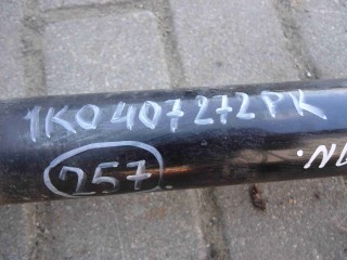 Полуось передняя правая (приводной вал, ШРУС), ориг. номер 1K0407272PK, Volkswagen Touran II