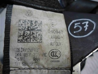 Ремень безопасности Volkswagen Golf Mk5 2003-2009, левый руль, 1K4857705AE