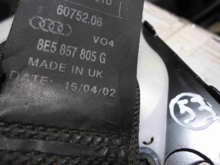 Ремень безопасности Audi A4 B6 2000-2006, левый руль, 8E5857805G