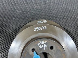диски тормозные (комплект), ориг. номер 432066RR0A, Nissan Leaf ZE1 2017-2026