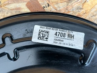 Защитный кожух тормозного механизма задний, ориг. номер 13549949, Buick Envista 2022-2026