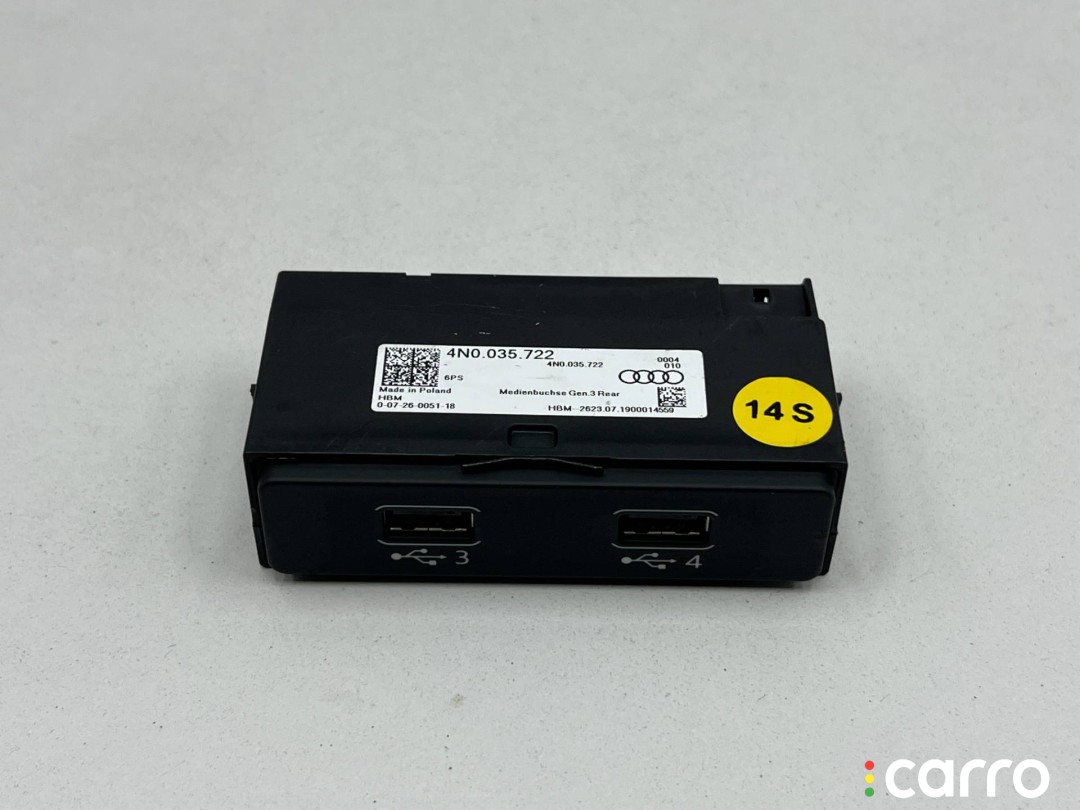 Разъем AUX / USB Audi A6 C8 2018-2023, 4N0035722, фото 1