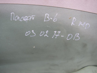 стекло двери передней правой, Volkswagen Passat B6 2005-2010