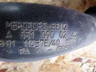 патрубок воздушного фильтра правый, ориг. номер 6510900242, Mercedes-Benz C W204