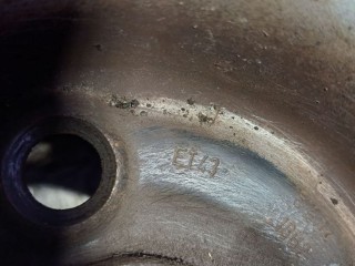 Диск штампованный, ориг. номер 6N0601025A, Volkswagen Polo 3 1999-2001