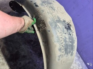 Защита арок задняя правая (подкрылок) Mazda 3 BK 2003-2006, седан