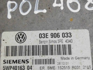 Блок управления двигателем (ЭБУ)), ориг. номер 03E906033, Volkswagen Polo 4 2001-2005