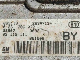 Блок управления двигателем (ЭБУ)), ориг. номер 09115111, Opel Corsa C 2000-2003