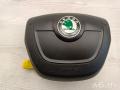 5J0880201H Подушка безопасности водителя Skoda Roomster 1 2010г. - фото №7