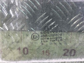 Стекло двери задней левой, ориг. номер 43R009628, Audi A4 2000-2006