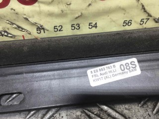 Молдинг стекла двери задней левой наружный, ориг. номер 8E0853763B, Audi A4 2000-2006
