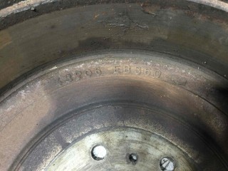 Барабан тормозной, ориг. номер 43206EB360, Nissan Navara 2001-2007