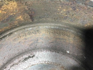 Барабан тормозной, ориг. номер 43206EB360, Nissan Navara 2001-2007