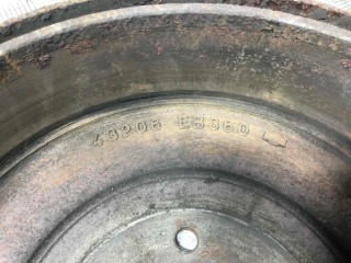 Барабан тормозной, ориг. номер 43206EB360, Nissan Navara 2001-2007