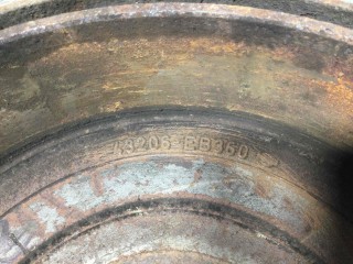 Барабан тормозной, ориг. номер 43206EB360, Nissan Navara 2001-2007