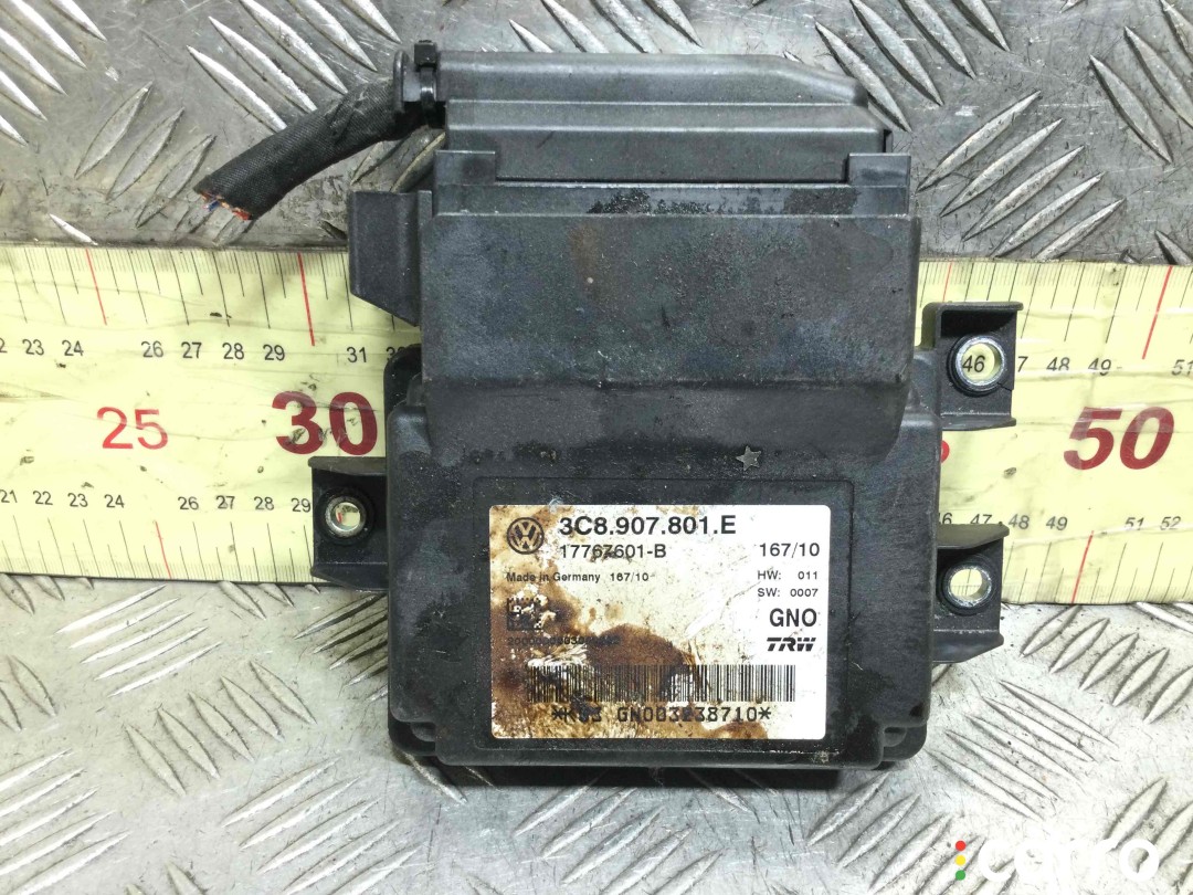 Блок ручника (стояночного тормоза) Volkswagen Passat 2005-2010, 3C8907801E, фото 1