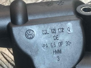 Фланец (тройник) системы охлаждения, ориг. номер 03L121132Q, Volkswagen Golf 2003-2009